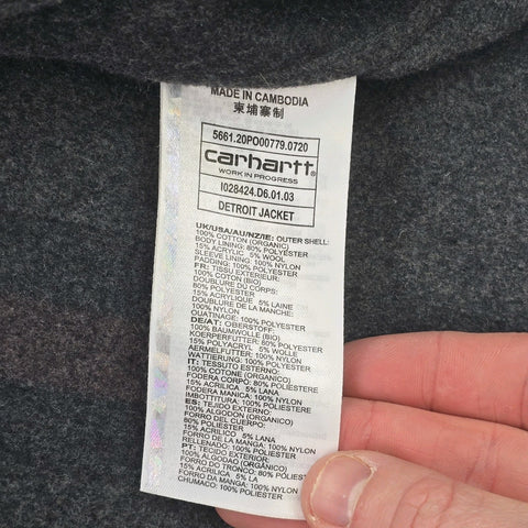 Carhartt WIP Detroit Blanket Lined Jacket White Men's XL