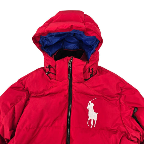 Polo Ralph Lauren Big Pony Tyrol Down Puffer Jacket Red Men's Medium