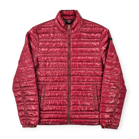 Burberry Brit Down Puffer Quilted Jacket Red Men's Medium