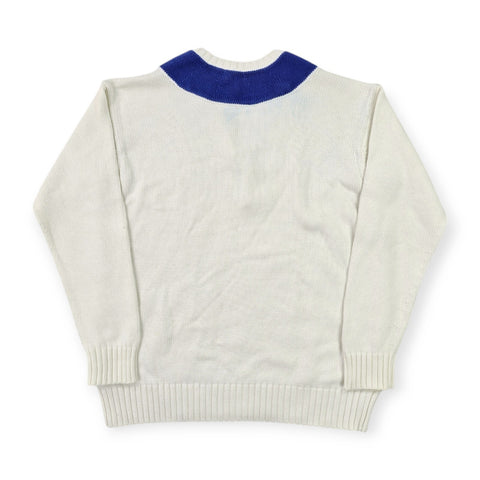 Polo Ralph Lauren Spellout Cricket Knitted Jumper White Men's Small
