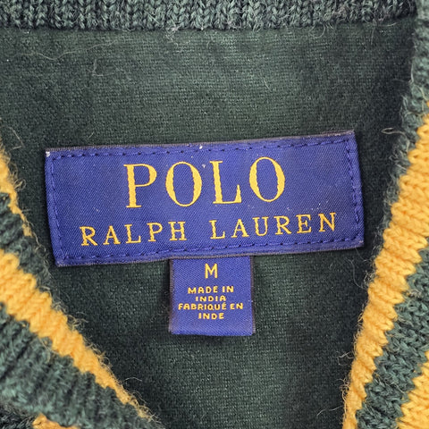 Polo Ralph Lauren Leather Varsity Tiger Letterman College Jacket Men's Medium