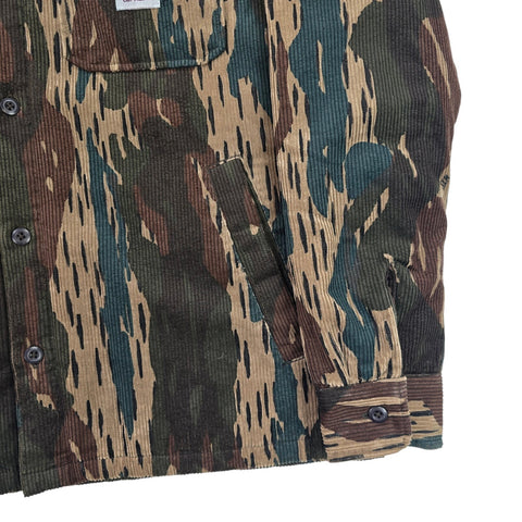 Carhartt WIP Whitsome Shirt Corduroy Camouflage Jacket Men's Medium