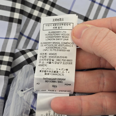 Burberry Nova Check Long Sleeve Shirt Men's XL