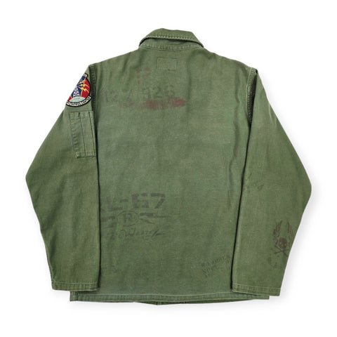 Polo Ralph Lauren Military Army Patches Field Jacket Green Men's Small