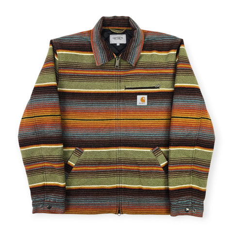 Carhartt WIP Tuscon Striped Quilt Lined Jacket Men's Large