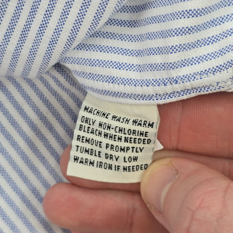 RRL Ralph Lauren Pinstripe Long Sleeve Shirt Men's XXL