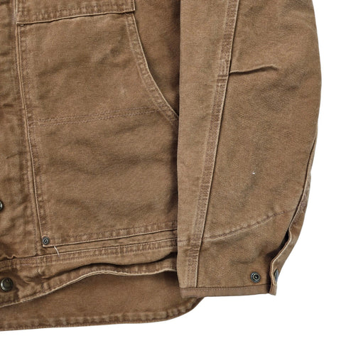Carhartt Berwick Y2K Workwear Fleece Lined Jacket Brown Men's Medium