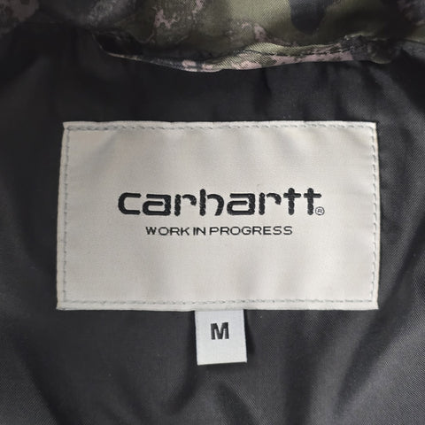 Carhartt WIP Jones 1/2 Zip Camouflage Puffer Jacket Men's Medium