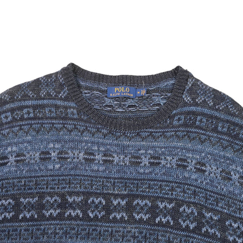 Polo Ralph Lauren Fair Isle Pattern Knitted Jumper Men's Medium