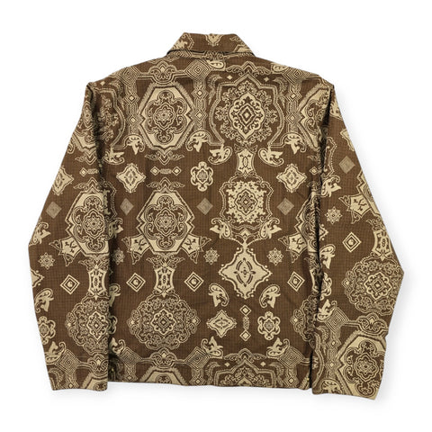 Carhartt WIP Detroit Bandana Pattern Jacket Brown Men's Large