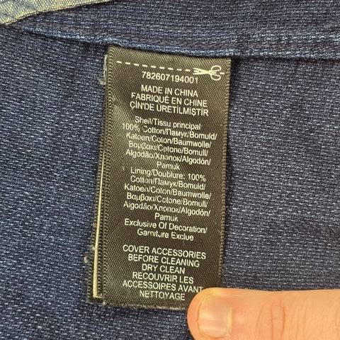 RRL Ralph Lauren Denim Chore Blazer Jacket Blue Men's Small