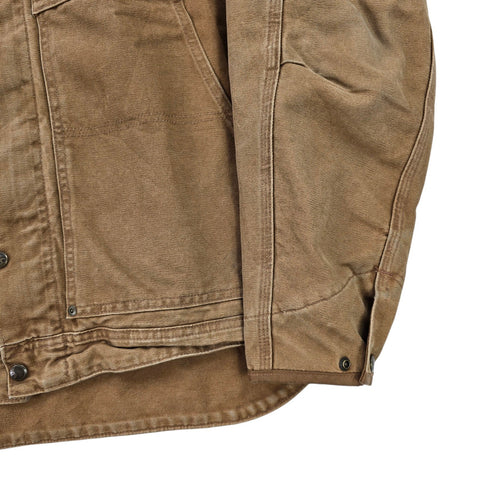 Carhartt Berwick Y2K Workwear Fleece Lined Jacket Brown Men's Large