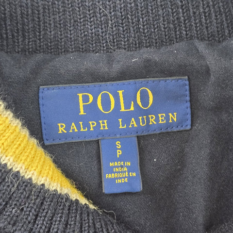 Polo Ralph Lauren Leather Letterman Varsity College Jacket Men's Small