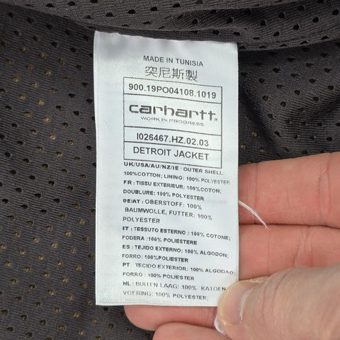 Carhartt WIP Detroit Mesh Lined Jacket Brown Men's Medium