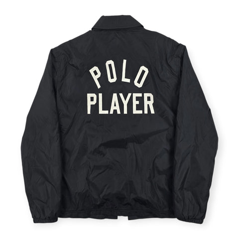 Polo Ralph Lauren Spellout Coach Jacket Black Men's Small