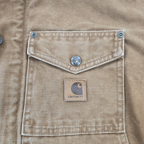 Carhartt Berwick Y2K Workwear Fleece Lined Jacket Brown Men's Medium