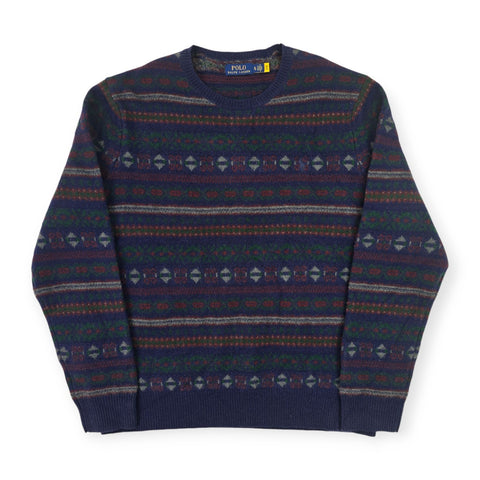 Polo Ralph Lauren Fair Isle Pattern Knitted Jumper Men's XL