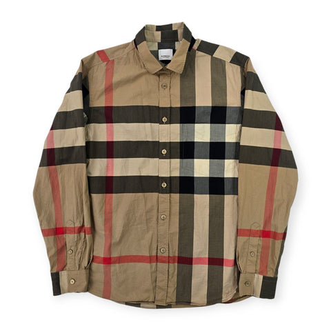 Burberry Somerton Nova Check Long Sleeve Shirt Men's Large