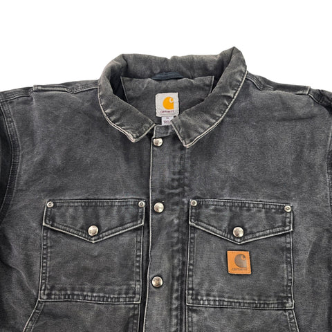 Carhartt Berwick Y2K Workwear Fleece Lined Jacket Grey Men's XL