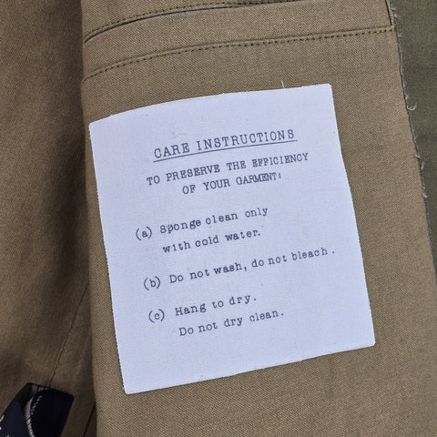 RRL Ralph Lauren Rubber Proofed Trench Coat Green Men's Small