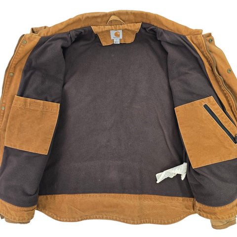 Carhartt Berwick Y2K Workwear Fleece Lined Jacket Brown Men's Large