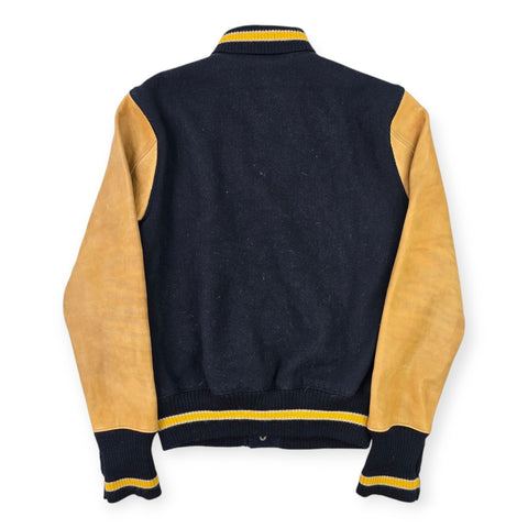 Polo Ralph Lauren Leather Letterman Varsity College Jacket Men's Small