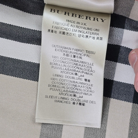 Burberry The Sandringham Double Breasted Trench Coat Black Men's Medium