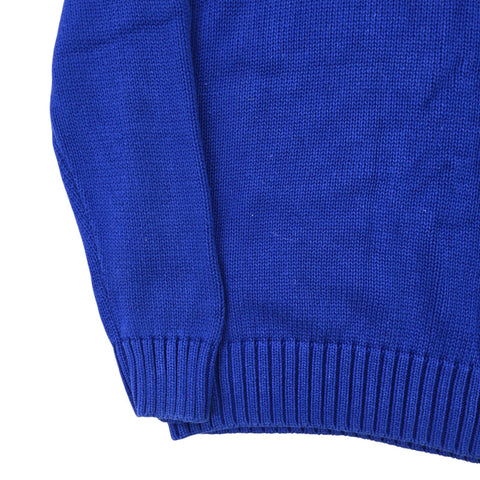 Polo Ralph Lauren Spellout Knitted Jumper Blue Men's Large