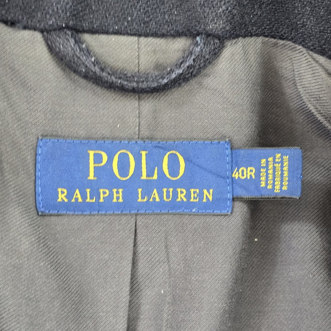 Polo Ralph Lauren Naval Double Breasted Peacoat Navy Blue Men's 40R
