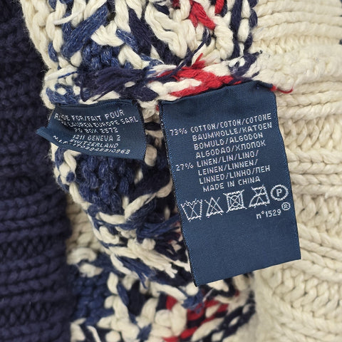 Polo Ralph Lauren Whale Anchor Full Zip Shawl Knitted Cardigan Men's Medium