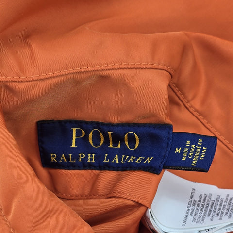 Polo Ralph Lauren Reversible Military Patch Flight Bomber Jacket Men's Medium