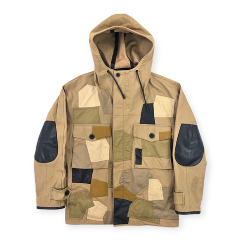 Coach Patchwork Cotton Leather Parka Jacket Men's Small