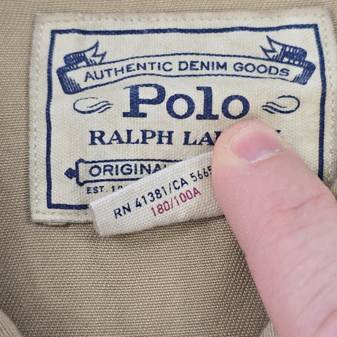 Polo Ralph Lauren Utility Chore Jacket Brown Men's Large