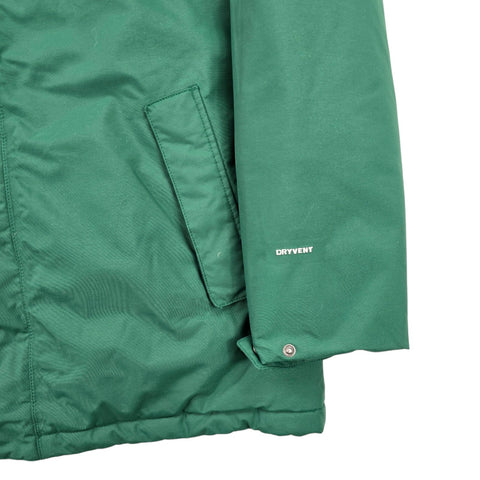 The North Face Zanneck Dryvent Puffer Parka Jacket Green Men's Medium