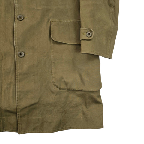 RRL Ralph Lauren Rubber Proofed Trench Coat Green Men's Small