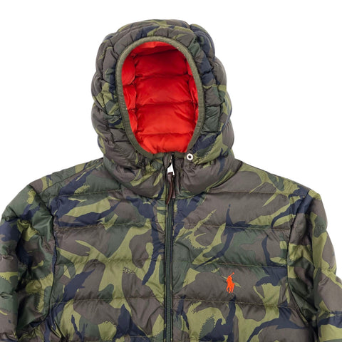 Polo Ralph Lauren Down Puffer Camouflage Jacket Men's Small