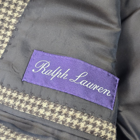 Ralph Lauren Purple Label Cashmere Houndstooth Blazer Men's Size 46L