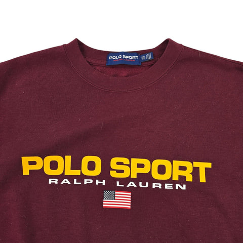 Polo Sport Ralph Lauren Spellout Sweatshirt Purple Men's XL