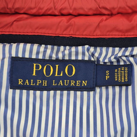 Polo Ralph Lauren Down Puffer Gilet Jacket Red Men's Small