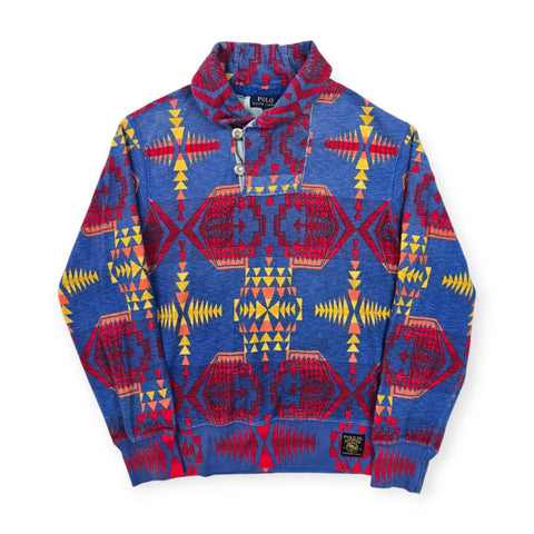 Polo Ralph Lauren Guide Sportsman Aztec Shawl Sweatshirt Men's Medium