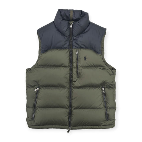 Polo Ralph Lauren Gorham Down Puffer Gilet Jacket Green Men's Medium