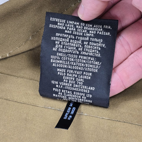 RRL Ralph Lauren Rubber Proofed Trench Coat Green Men's Small