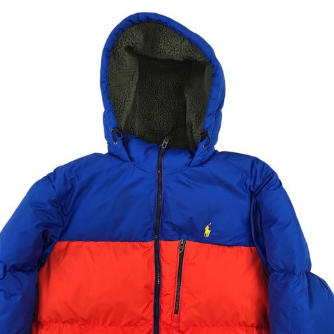 Polo Ralph Lauren 750 Sherpa Colourblock Down Puffer Jacket Men's Medium