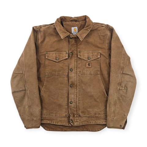 Carhartt Berwick Y2K Workwear Fleece Lined Jacket Brown Men's Medium