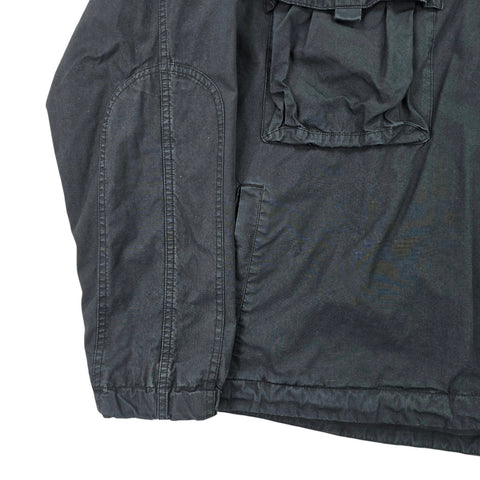 Carhartt WIP Berm Dyed Utility 1/2 Zip Anorak Jacket Grey Men's Large