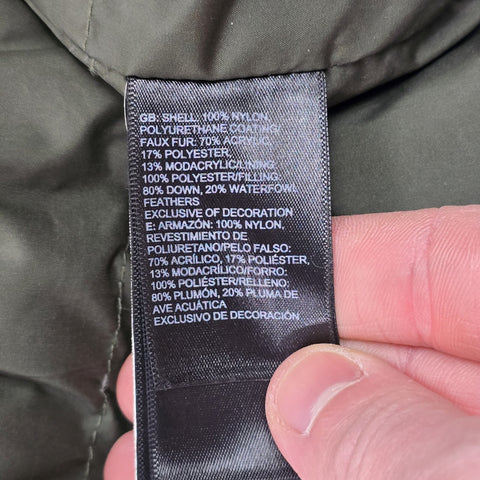 The North Face New Peak 550 Dryvent Down Puffer Jacket Green Men's Small