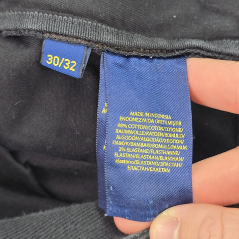 Polo Ralph Lauren Combat Utility Cargo Trousers Black Men's W30 L32