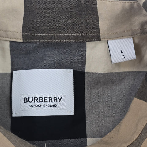 Burberry Somerton Nova Check Long Sleeve Shirt Men's Large
