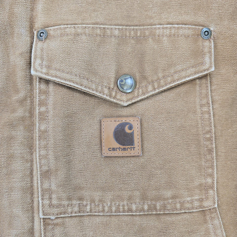 Carhartt Berwick Y2K Workwear Fleece Lined Jacket Brown Men's Large