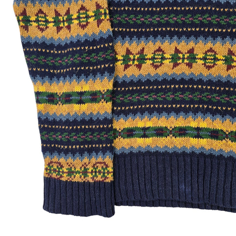 Polo Ralph Lauren Fair Isle Pattern Knitted Jumper Men's Medium